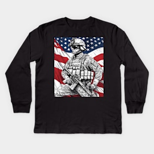 Army Intelligence Kids Long Sleeve T-Shirt